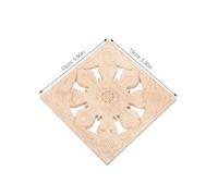 MUSISALY Applique Bois Sculpté Européen Décor sur Meuble Motif Creux Non Peint pour Porte Ornement Bois Naturel