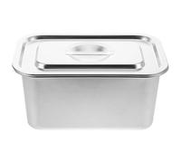 MUSISALY Bac à Compost Cuisine en Acier Inoxydable 201 avec Couvercle Hermétique Conteneur de Déchets Alimentaires 32X22 CM Hauteur 15 CM Bac de Rangement Compact pour Plan de Travail
