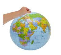 MUSISALY Ballon de Plage Gonflable Globe Terrestre 40 Cm PVC Résistant pour Garçon et Filles Jeu Piscine Été Éducatif Flottant