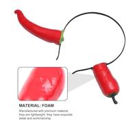 MUSISALY Bandeau de Fête Original Forme de Piment Léger pour Adultes Accessoire Cheveux Amusant et Stable Cosplay et Performances
