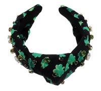 MUSISALY Bandeau Shamrock Large Accessoire De Saint-patrick Élégant Pour Irlandaises Et Événements Spéciaux