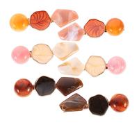 MUSISALY Barrettes À Cheveux Géométriques 6pcs Simulation Marbre Acrylique Pinces Cheveux Décor Femmes Filles