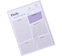MUSISALY Bloc-notes multifonction 50 pages papier pour adolescents, planner journalier portable pour gestion temps et fournitures de bureau scolaires