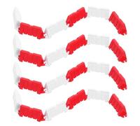 MUSISALY Blocs de Barrières de Piste 50pcs en Abs pour Circuit de Voiture Télécommandée, Accessoires Miniatures pour Scène de Course Rc Drift, Jouet Barrière Routière pour Garçon et Filles