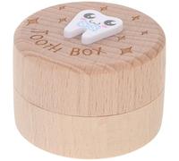 MUSISALY Boîte à Dents de Lait Bois Naturelle Coffret Range Dents Lait Résistant pour Garçon Fille Porte Petite Souris Pratique pour Souvenirs Enfance Cadeau Commémoratif pour Garçon et