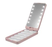 MUSISALY Boîte De Rangement à Led Avec Miroir Cosmétique Étui à Compact Et Portable Design Créatif Pour Restaurer Apparence Naturelle Idéale Pour Voyages Et
