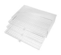 MUSISALY Boîte de Rangement Transparente en Acrylique 3 Tiroirs Organisateur pour Bijoux de Nail Art et Breloques Compartiments Multiples Grand Format pour Loisirs Créatifs et Perles