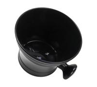 MUSISALY Bol de Rasage Ménager Noir en ABS Solide Grosse Capacité Tasse de Rasage Pratique et Portable pour Mousse Dense Récipient à Raser Résistant à L’Usure Accessoire de Soin