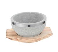 MUSISALY Bol Pierre Avec Plateau Set De Bol Pour Soupe Et Bibimbap Coréen Pour Cuisine Maison Et Restaurants