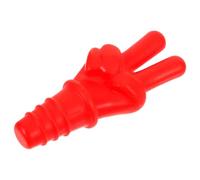 MUSISALY Bouchon de Bouteille en Silicone Scelleur Stable et Finition Soignée Forme V Rouge Accessoire pour Conserver le Vin Frais pour Vin