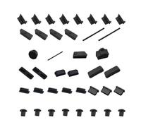 MUSISALY Bouchon de Port Anti-poussière pour Interface Ordinateur 40 Pièces Noir Plusieurs Styles