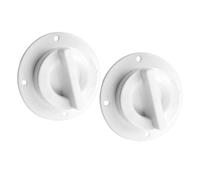 MUSISALY Bouchon de Vidange Bateau Blanc en Plastique 2pcs pour Kayak et Cargo, Installation Simple et Évacuation d'eau en Milieu Marin