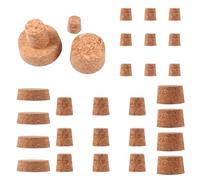 MUSISALY Bouchons de Bouteille en Liège 30 Pièces, Lot Mixte Conique, Accessoire pour Vin, Bière et Huile, Couvercle de Scellage Réutilisable