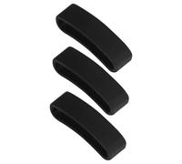 MUSISALY Boucle de bracelet de montre 3pcs en caoutchouc noir compatible avec Suunto Core pour usage quotidien