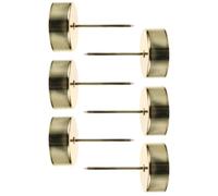 MUSISALY Bougeoir en Fer avec Pique 6pcs pour Décorations de Sapin de Noël, Support pour Bougies Élégant et Résistant, Ambiance Festive pour Party et Noël