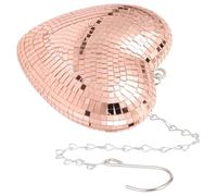 MUSISALY Boule Disco Miroir Décorative à Suspendre, Forme Cœur, pour Salon, Bar et Événements Festifs