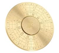 MUSISALY Boussole Jouet Multifonctionnelle en Laiton Petit Format Rotative pour Adultes Motif Taiji Bagua Vintage Décoration Intérieure et Exploration Spirituelle