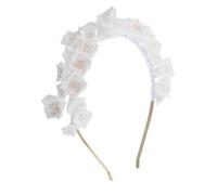 MUSISALY Bridal Flower Crown Floral Wedding Band Bandon De Tête De Bande De Fleur Ornée Pour Les Mariages Mariages Fêtes Et Performances