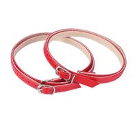 MUSISALY Brides Croisées de Chaussures à Talons Hauts Rouges en Pu Légères et Anti-chute, Sangles Chic pour Cheville, Accessoires pour Chaussures Élégantes