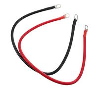 MUSISALY Câble d'Alimentation en Cuivre 16 Mm² 50 CM Lot de 2 Câbles Rouge et Noir pour Batterie Voiture Démarrage Onduleur Compatible Motos Véhicules et Bateaux Isolation Thermique