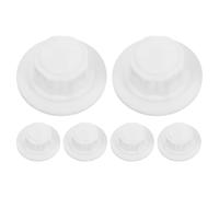 MUSISALY Cache-écrou de Ventilateur de Rechange 6pcs en Plastique Blanc Couvercle D'écrou de Ventilateur pour Pales et Axe Moteur Accessoires de Réparation et Camping