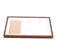 MUSISALY Cadre pour Médaille de Bureau en Acrylique Transparent Protection, Cadre Photo Rectangulaire Moderne pour Coureurs de Marathon, Vitrine à Médailles Minimaliste