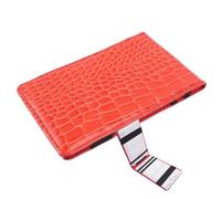 MUSISALY Carnet de Score de Golf Portable en PU Effet Rouge Léger et Compact Compatible Cartes de Score Standard Bloc-Notes Professionnel pour Enregistrement Précis Couleur Aléatoire