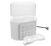 MUSISALY Chauffe-Biberon Multifonction Double Compartiment Blanc Chauffe Rapide 220V Ue Compatible Lait Maternel et Lait Infantile Portable pour Biberons Standard et Larges Voyage Bébé