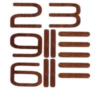 MUSISALY Chiffres d'Horloge en Bois Massif 12 Pouces Kit de Chiffres Décoratifs DIY Aiguilles Assorties Accessoires pour Horloge Murale Personnalisable Salon Cuisine