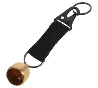 MUSISALY Clochette Ours en Laiton Massif Anti-Ours pour Randonnée et Camping, Porte-clés Décoratif Noir, Accessoire Extérieur pour Paquet à Dos et Harnais, Cloches d'ours Polyvalentes