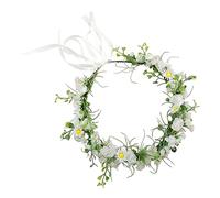 MUSISALY Coiffe Pour Mariage Bandeau De Mariée Future Mariée Accessoires Photo Bandeau De Fleurs De Marguerite Couronne Demoiselle D'honneur Élégante