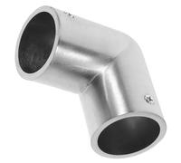 MUSISALY Connecteurs de Rambardes Extérieures pour Bateau en Alliage de Zinc Argenté, Fixation Sécurisée pour Tube de 25mm, pour Divers Navires et Environnements Marins