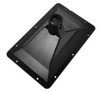 MUSISALY Corne Vis Plastique de Noir Haut-parleur Rectangulaire en 26 Mm Remplacement Audio Filetage Interne à pour Scène Intérieur et Extérieur