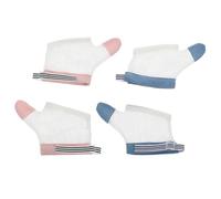 MUSISALY Correcteur de Main en Nylon Blanc pour Bébé, Lot de 2 Paires Réutilisables, Protection la Succion des Doigts pour Nourrissons de 6 à 22,5 Kg