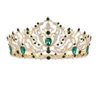 MUSISALY Couronne De Style Baroque Couronne De Strass Accessoire De Cheveux De Mariée Coiffure De La Mariée Diadème Princesse Golden