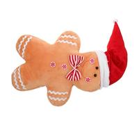 MUSISALY Coussin en Peluche Bonhomme ’Épice Moelleux Oreiller Décoratif de Noël pour Garçon et Filles Décorations ’Épice Présent Festif Doux et Confortable pour Chambre D’Garçon et