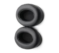 MUSISALY Coussinets d'oreille Noirs de Rechange en Cuir Protéiné et Mousse à Mémoire de Forme pour Casque Brainwavz Hm5 Mdr, Confort et Haute Élasticité pour Écoute Prolongée