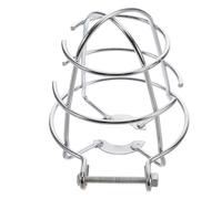 MUSISALY Couvercle de Protection Métallique pour Tête D’Extincteur Automatique Grand Capot Anti-Éclaboussures Argenté Support Résistant pour Système de Protection Incendie Intérieur