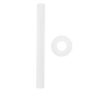 MUSISALY Couvercles en Silicone Blanc pour Shaker à Cocktail avec Pilon Inclus, Compatibles Universellement, Extraction de Jus, pour Bars à Thé et Fêtes, Lot de 2 Pièces