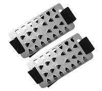 MUSISALY Crampons Système à Bande Auto-agrippante Antidérapants en Acier Inoxydable 26 Dents Couleur Noir Pliable Adhérence pour Course et Jogging Glace