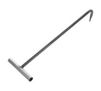 MUSISALY Crochet de Levage pour Plaque d'Égout en Acier Fileté 12 MM Poignée Longue 50 CM Outil Robuste pour Soulever et Déplacer Regard d'Égout Noir Levier Ergonomique pour Usage