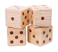 MUSISALY Dés en Bois Géants 9Cm pour Garçon et Filles Jouet de Dés pour Fêtes Écoles Bars Karaokés