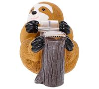 MUSISALY Distributeur de ruban adhésif animal paresseux en résine, accessoire décoratif robuste avec fonction coupe-ruban, pour bureau et étude