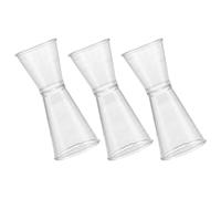 MUSISALY Doseur en plastique 3pcs, verre doseur de barman avec fonction double, accessoires cocktail pour KTV et famille Réutilisable