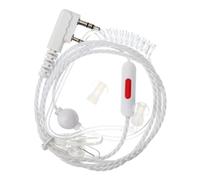 MUSISALY Écouteurs à Tube Acoustique Blanc Isolation Phonique et Câble en Fil de Cristal pour Professionnels du Sport et Pompiers