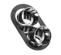 MUSISALY Embout de Fausse Sortie D’échappement Noir, Autocollant Décoratif Anti-Rayures pour Pare-Chocs, Protection Pare-Chocs Voiture, Accessoire Automobile Style Sportif, Facile