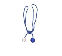 MUSISALY Embrasse sans Outils Double Boule en Polyester Bleu de Rideau Facile à Utiliser Design Unique et Chic pour Rideaux de Bureau ou Salle D'étude