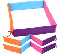 MUSISALY Ensemble de 3 Accessoires de Jeu Extérieur pour Garçon et Filles, Grille de Saut à Quatre Couleurs, Matériel D'entraînement Physique Portable, Équipement Sportif Couleur Aléatoire