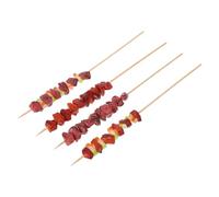 MUSISALY Ensemble de 4 Brochettes BBQ Mini Réalistes en Plastique Imitant Agneau et Bœuf, Accessoires pour Jeu de Rôle la Cuisine et Décoration de Fête, pour Photographie et Présentation