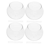 MUSISALY Ensemble DIY de 4 Carillons Éoliens Japonerie en Verre Transparent 8 CM Dômes et Tubes Décoration Japonaise pour Jardin Balcon et Terrasse Kit Créatif et Artisanal pour